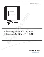 Xylem wtw Cleaning Air Box - 230 VAC Operating Manual preview