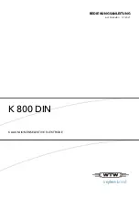 Preview for 5 page of Xylem wtw K 800 DIN Operating Manual