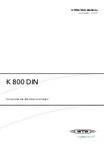 Preview for 15 page of Xylem wtw K 800 DIN Operating Manual