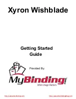 Xyron Wishblade Getting Started Manual preview