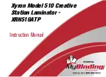 Предварительный просмотр 1 страницы Xyron XRN510ATP Instruction Manual