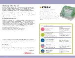 Предварительный просмотр 2 страницы Xyron XRN510ATP Instruction Manual