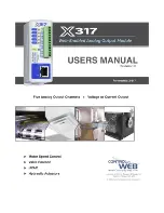 Preview for 1 page of Xytronix Research & Design ControlByWeb X317 User Manual