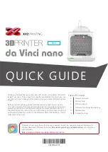 Preview for 1 page of XYZ Printing do Vinci nono Quick Manual