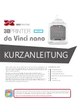 Preview for 25 page of XYZ Printing do Vinci nono Quick Manual