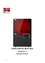 Preview for 1 page of XYZ Printing PartPro120 xP Operation Manual