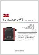 XYZ Printing PartPro200 xTCS User Manual preview