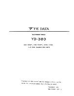 Preview for 1 page of Y-E Data YD-380 Maintenance Manual