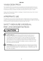 Preview for 2 page of Yaasa DESK PRO II Extended Original Operating Instructions