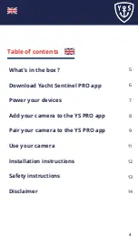 Preview for 4 page of Yacht Sentinel Sentinel Cam 2 User Manual