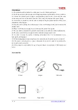 Preview for 2 page of YAEN POS58C User Manual