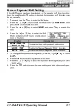 Preview for 17 page of Yaesu 20663X20 Operating Manual