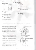 Preview for 3 page of Yaesu FC-700 Instruction Manual