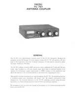 Preview for 2 page of Yaesu FC-707 Instruction Manual