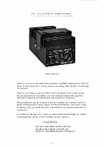 Preview for 3 page of Yaesu FL-110 Instruction Manual