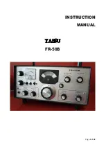 Yaesu FR-50B Instruction Manual preview