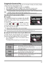 Предварительный просмотр 25 страницы Yaesu FR5DR Operating Manual