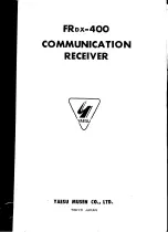 Preview for 2 page of Yaesu FRDX-400 Instruction Manual