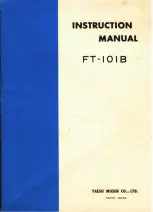 Предварительный просмотр 1 страницы Yaesu FT-101B Instruction Manual