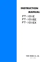 Yaesu FT-101E Instruction Manual preview