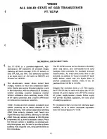 Preview for 3 page of Yaesu FT-107M Maintenance Service Manual