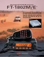 Yaesu FT-1802M Specifications предпросмотр