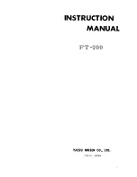 Preview for 1 page of Yaesu FT-200 Instruction Manual