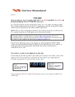 Yaesu FT-2000D - UPDATE V0150 AND V11.54 Update Manual предпросмотр