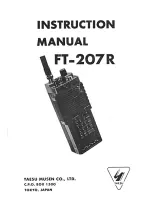 Yaesu FT-207R Instruction Manual preview
