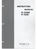 Preview for 1 page of Yaesu FT-225RD Instruction Manual