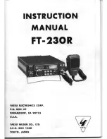 Preview for 1 page of Yaesu FT-230R Instruction Manual