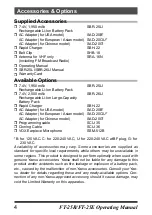 Предварительный просмотр 6 страницы Yaesu FT-25E Operating Manual