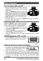 Предварительный просмотр 22 страницы Yaesu FT-25E Operating Manual