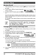 Предварительный просмотр 34 страницы Yaesu FT-25E Operating Manual