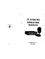 Preview for 16 page of Yaesu FT-270R/RH Operating Manual