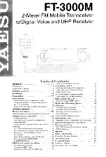 Preview for 2 page of Yaesu FT-3000M User Manual