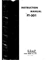 Yaesu FT-301 Instruction Manual preview