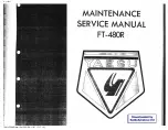 Preview for 1 page of Yaesu FT-480R Maintenance Service Manual