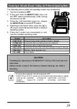 Предварительный просмотр 31 страницы Yaesu FT-4VE Operating Manual