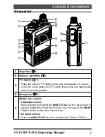 Предварительный просмотр 5 страницы Yaesu FT-4XR Operating Manual