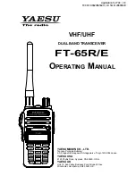 Предварительный просмотр 1 страницы Yaesu FT-65R/E Operating Manual