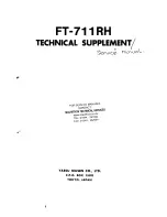 Preview for 1 page of Yaesu FT-711RH Technical Supplement