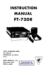 Предварительный просмотр 1 страницы Yaesu FT-730R Instruction Manual