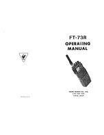 Yaesu FT-73R Operating Manual предпросмотр