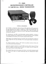 Предварительный просмотр 3 страницы Yaesu FT-780R Instruction Manual