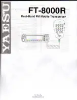 Preview for 1 page of Yaesu FT-8000R Instruction Manual