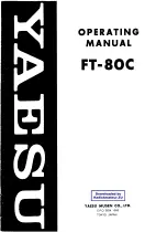 Preview for 1 page of Yaesu FT-80C - SERVICE User Manual