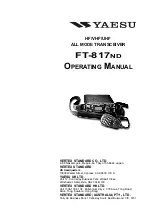 Yaesu FT-817ND Operating Manual preview