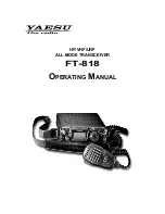 Yaesu FT-818 Operating Manual предпросмотр