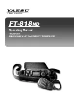 Yaesu FT-818ND Operating Manual предпросмотр